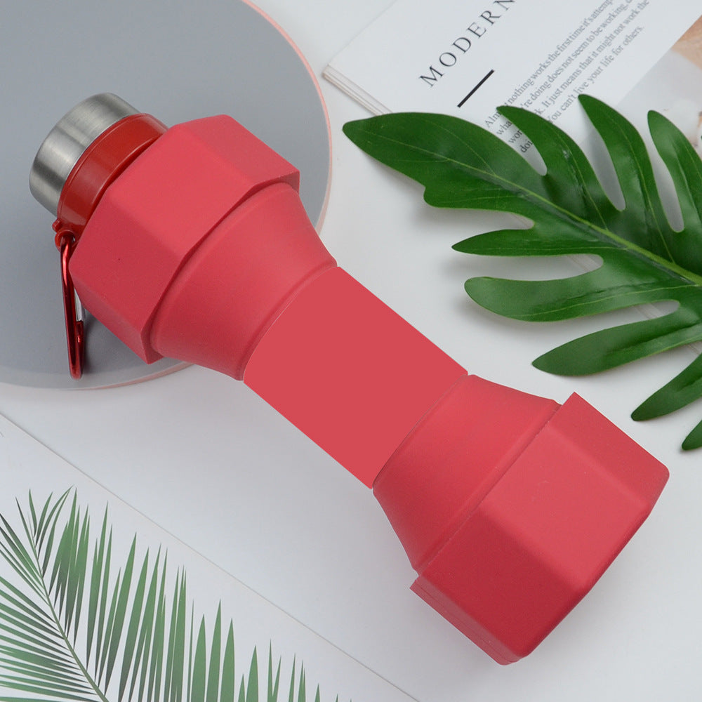 Velora Dumbell Shaped Collapsible Silicone Water Bottle