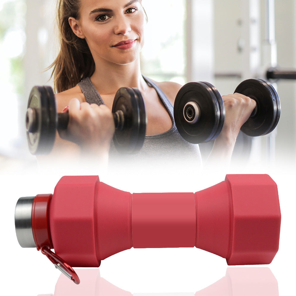 Velora Dumbell Shaped Collapsible Silicone Water Bottle