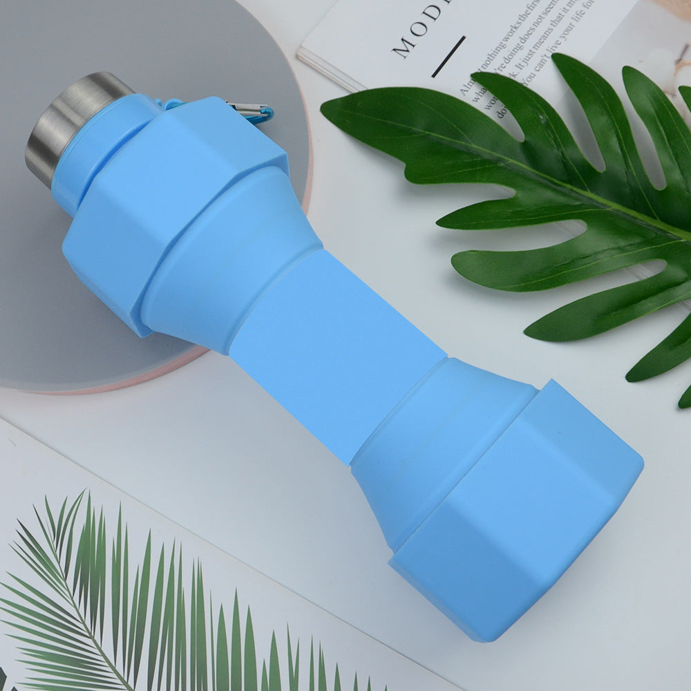 Velora Dumbell Shaped Collapsible Silicone Water Bottle