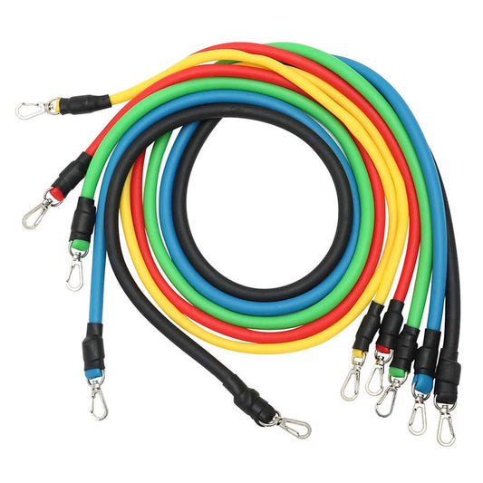 Velora 11-Piece Rally Resistance Band Set - Latex Fitness Tubes