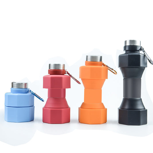 Velora Dumbell Shaped Collapsible Silicone Water Bottle